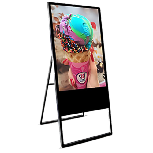 Standard A Shape Black Digital Standee