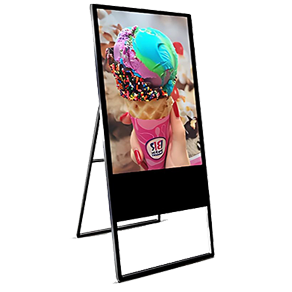 Standard A Shape Black Digital Standee